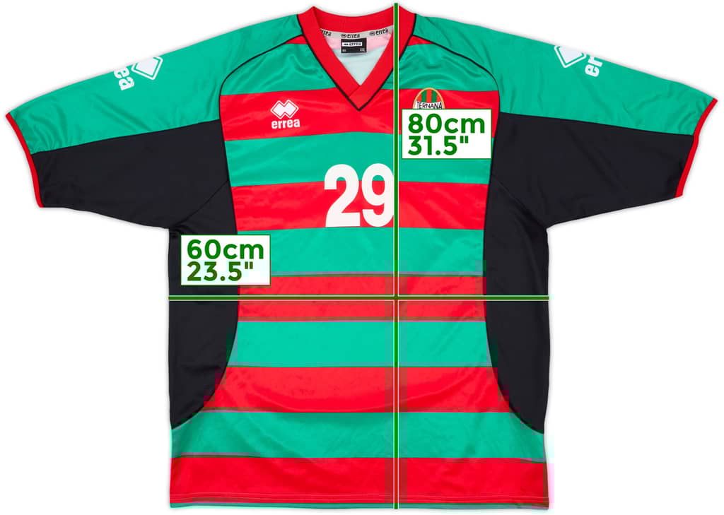 2000-01 Ternana Player Issue Errea Training Shirt #29 - 9/10 - (XXL)