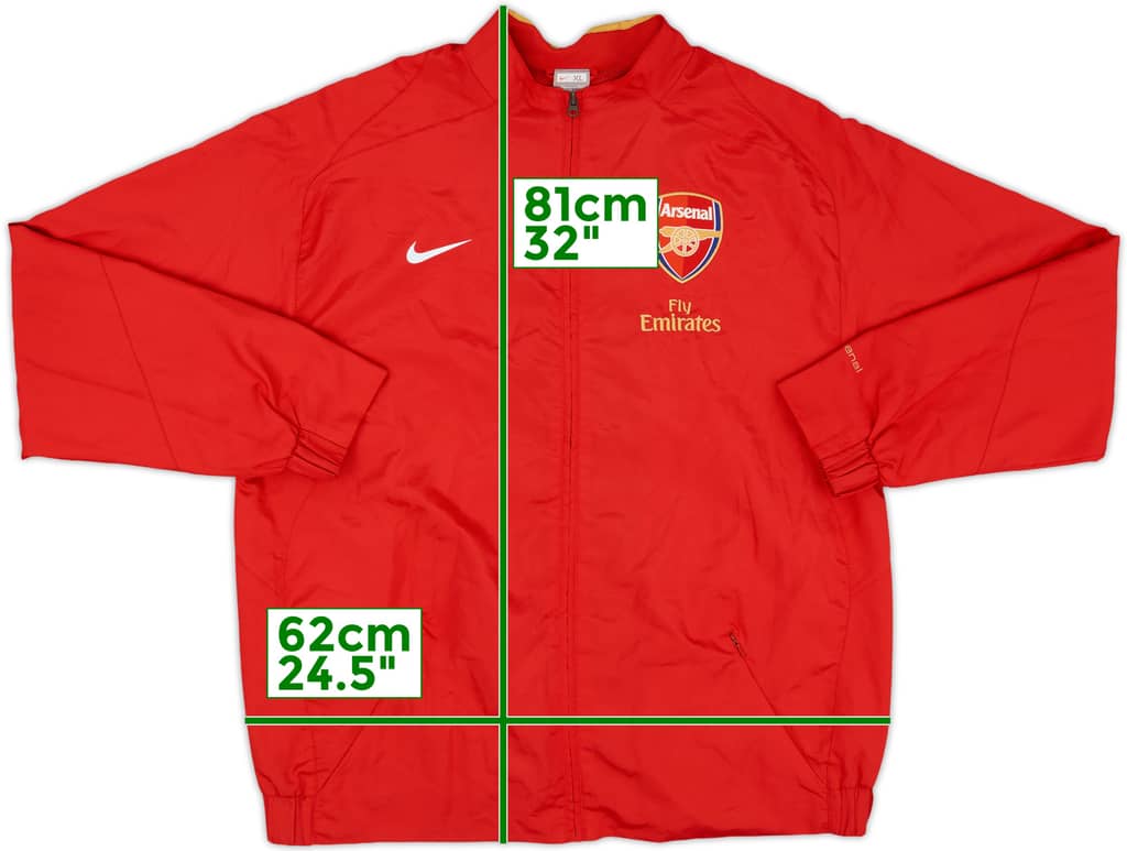 2008-09 Arsenal Nike Track Jacket - 8/10 - (XL)