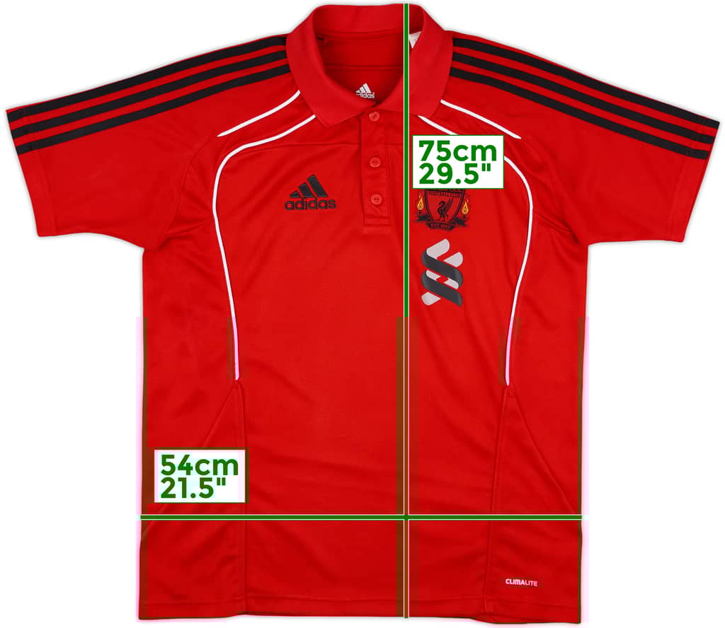 2010-11 Liverpool adidas Polo Shirt - 8/10 - (S)