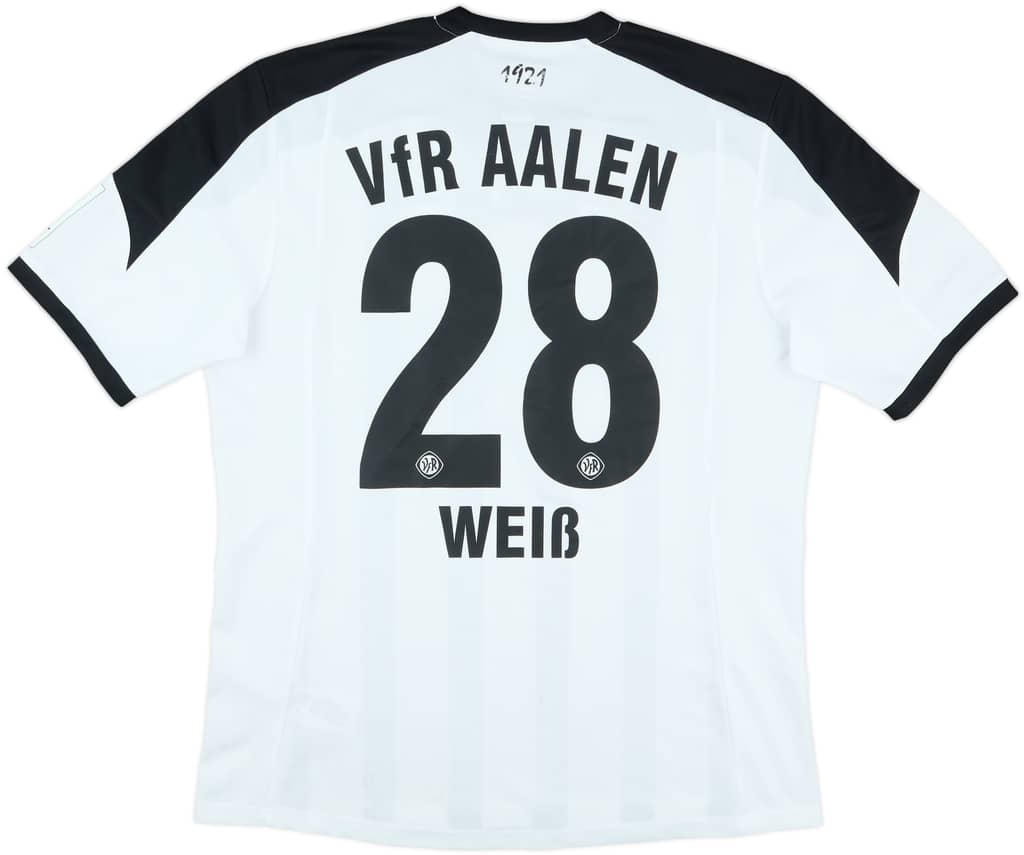 2014-15 VFR Aalen Match Issue Home Shirt Weiss #28