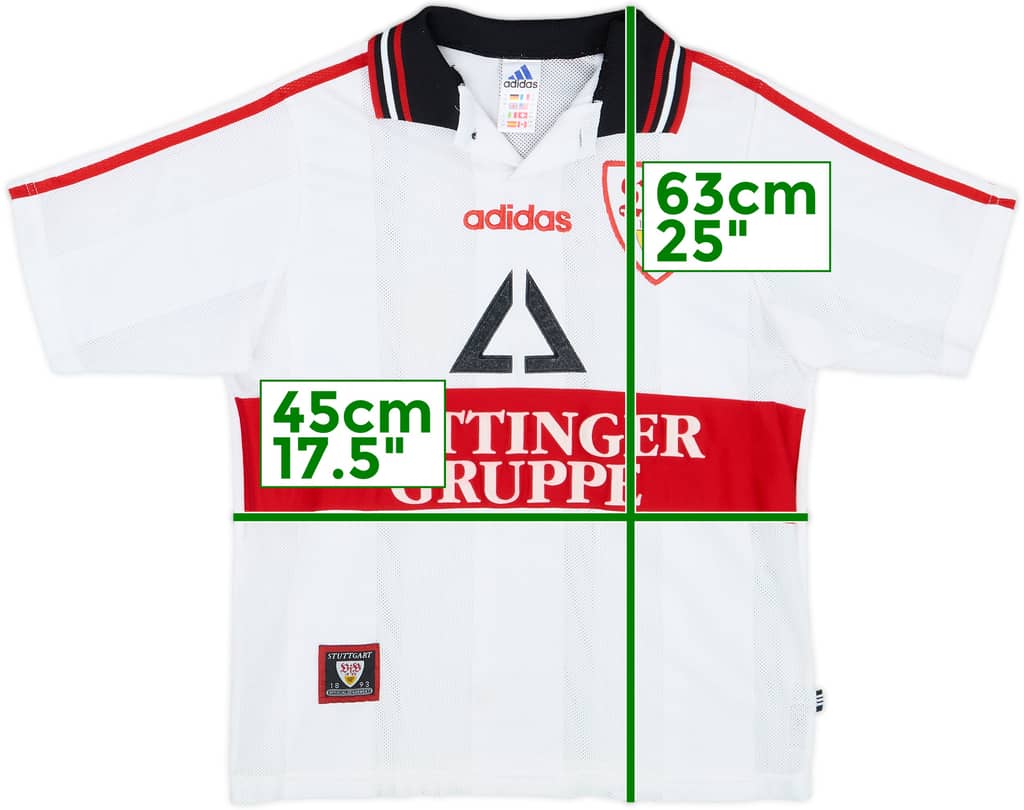 1997-98 Stuttgart Home Shirt - 7/10 - (Y)