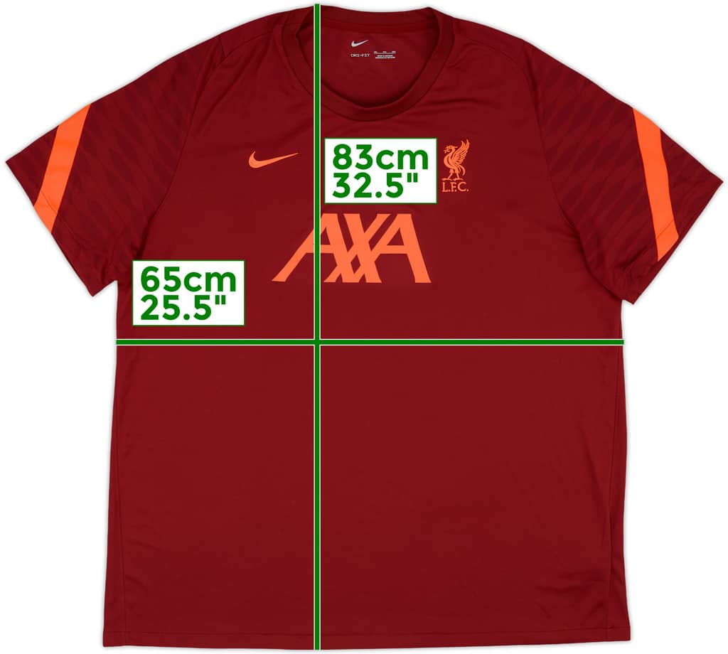 2021-22 Liverpool Nike Training Shirt - 8/10 - (3XL)