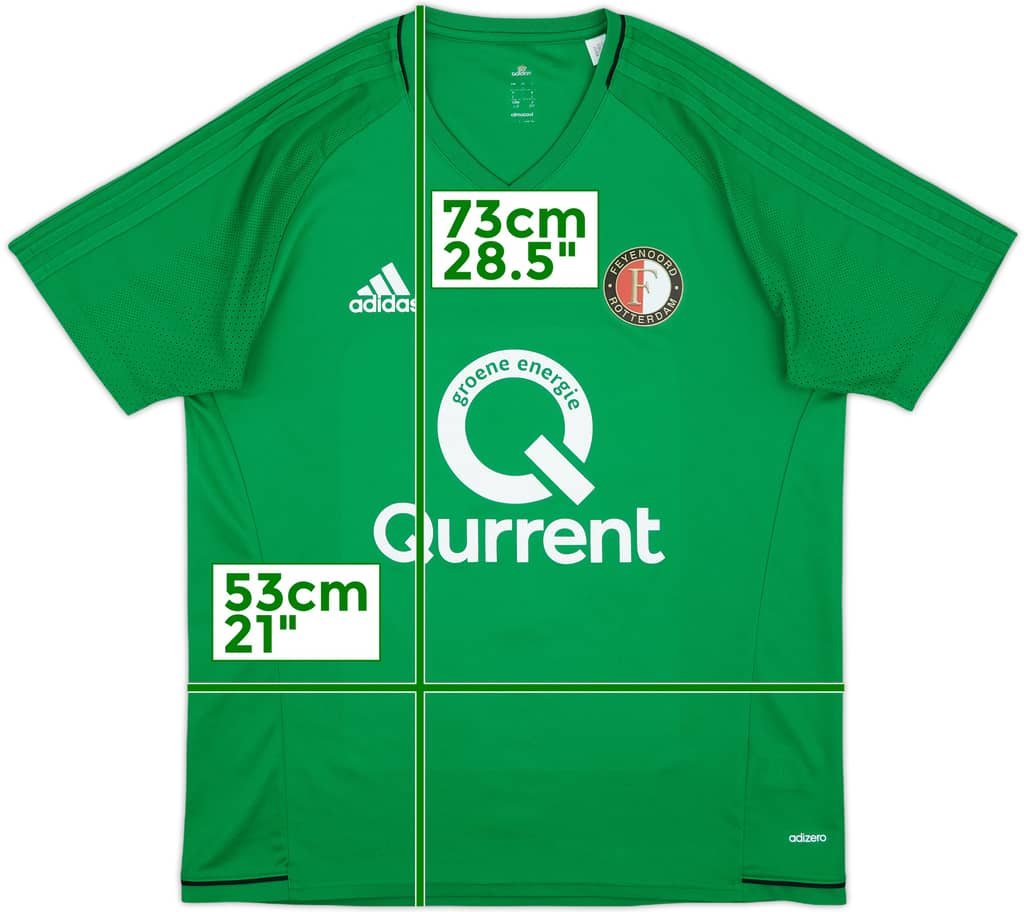 2017-18 Feyenoord adizero Training Shirt - 8/10 - (L)