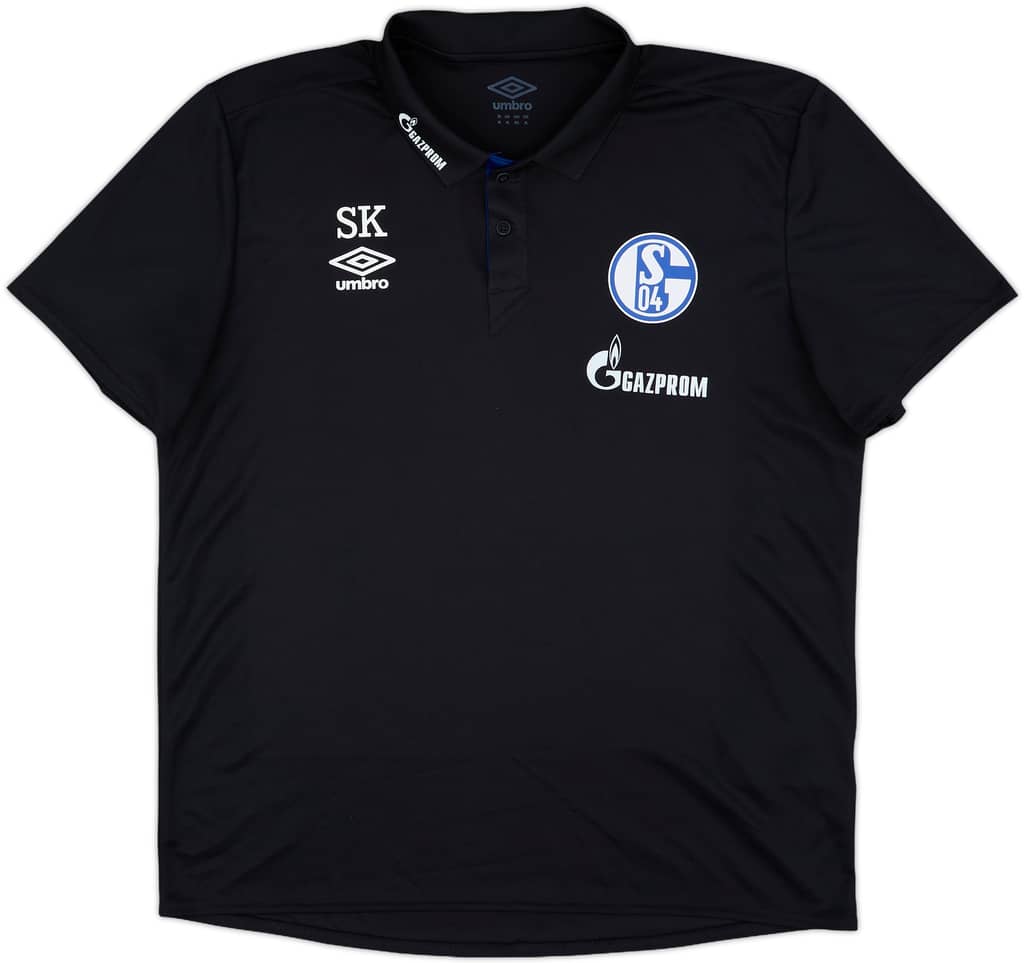 2018-19 Schalke Staff Issue Umbro Polo Shirt SK - 9/10 - (XL)