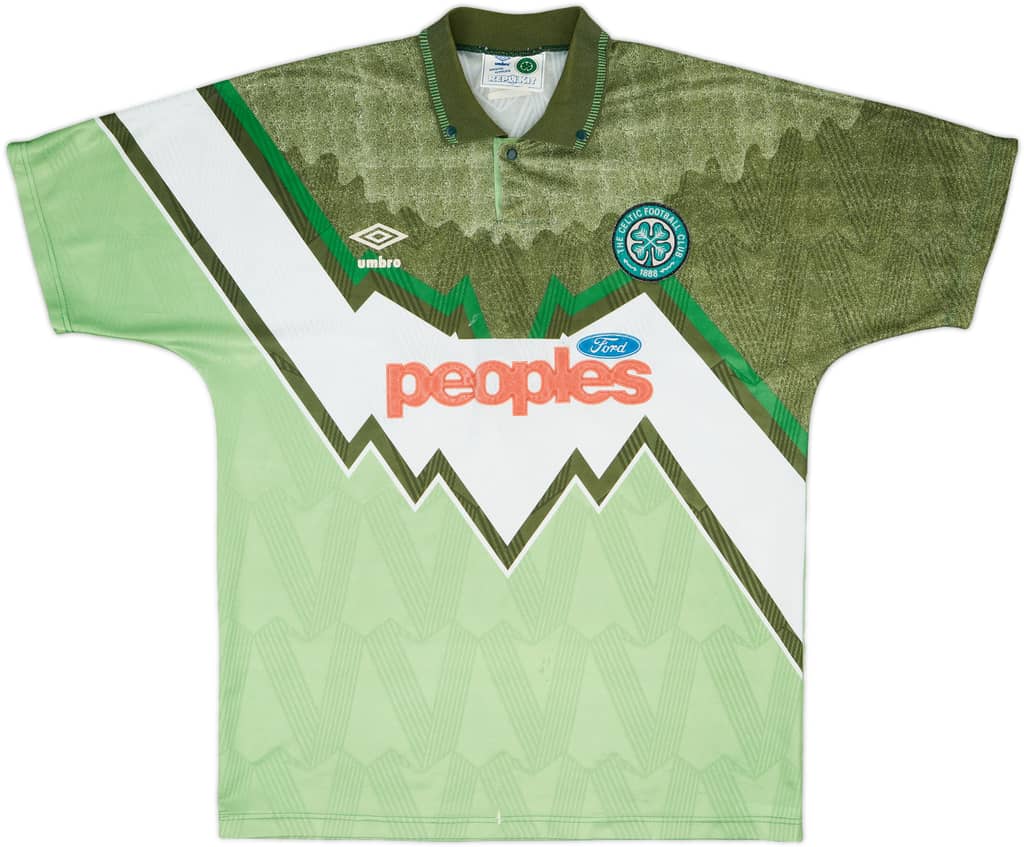1991-92 Celtic Away Shirt - 7/10 - (L)