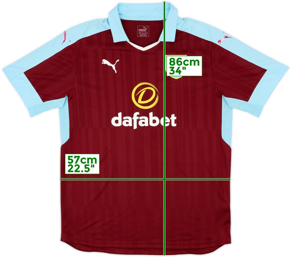2016-17 Burnley Home Shirt - 6/10 - (XL)