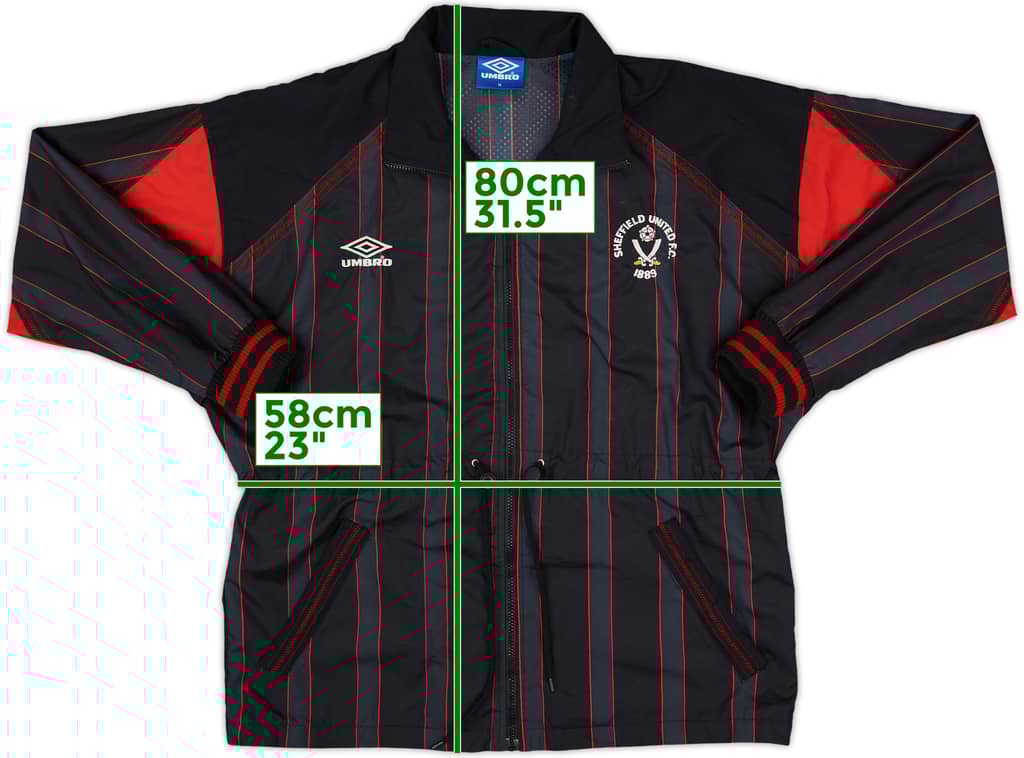 1991-92 Sheffield United Umbro Track Jacket - 8/10 - (M)