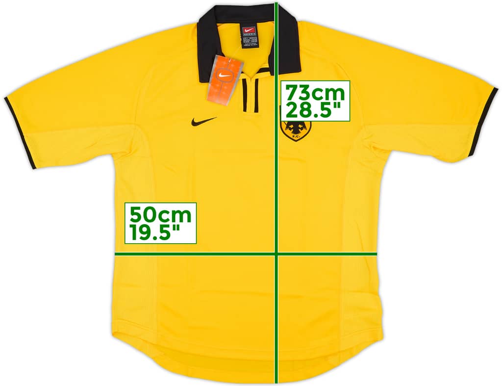 2000-02 AEK Athens Home Shirt (S)