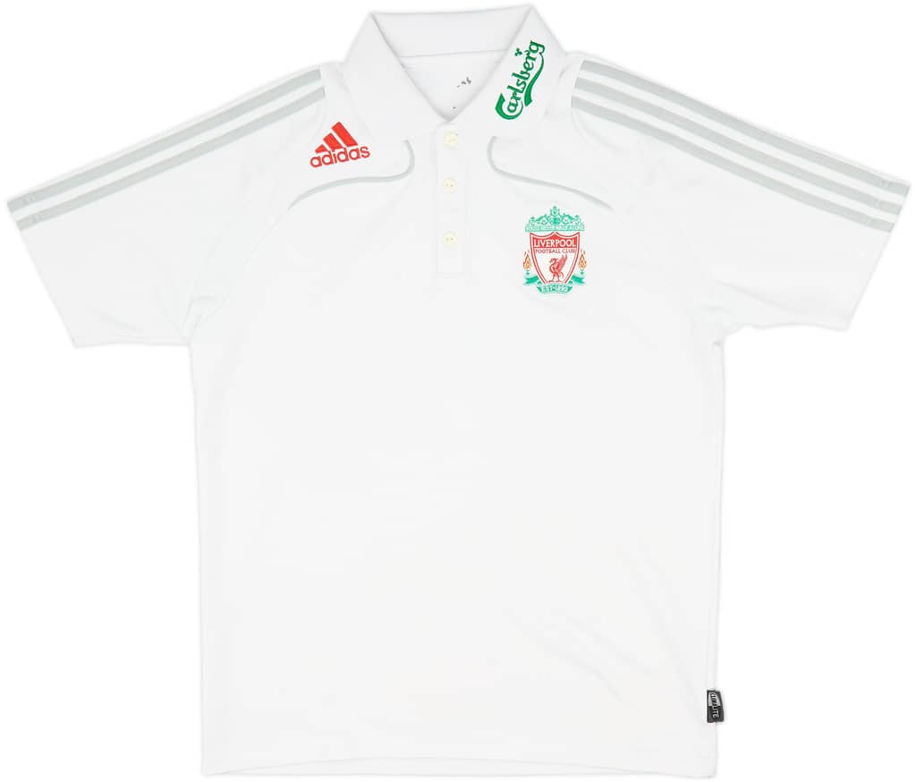 2008-09 Liverpool adidas Polo Shirt - 8/10 - (M)