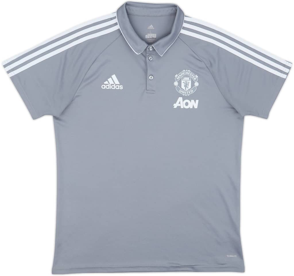 2017-18 Manchester United adidas Polo Shirt - 8/10 - (L)