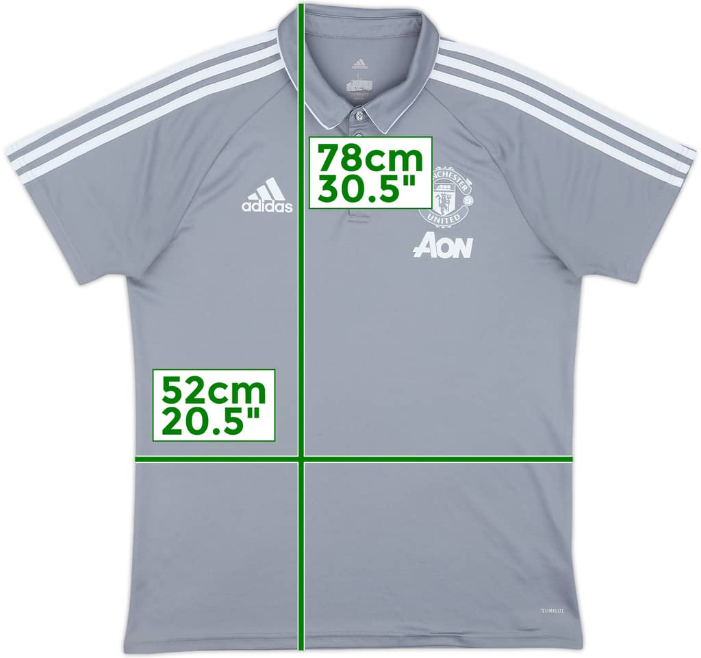 2017-18 Manchester United adidas Polo Shirt - 8/10 - (L)