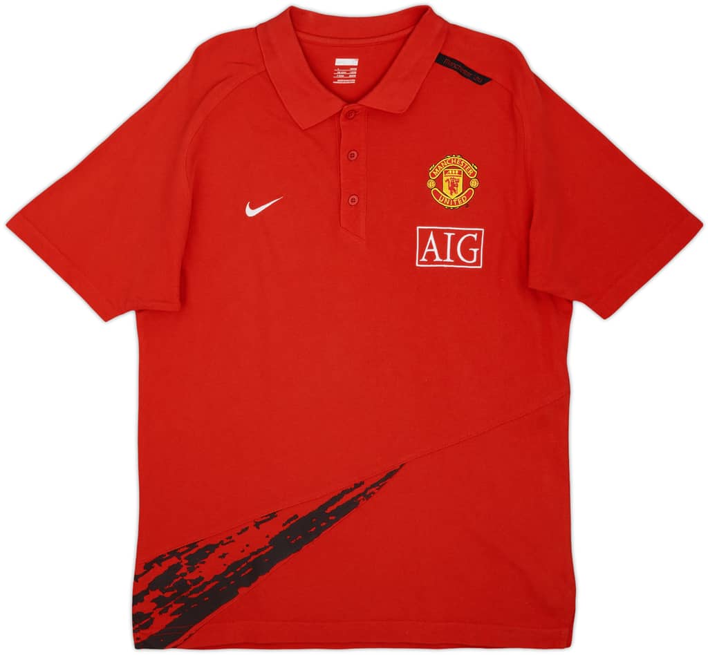 2010-11 Manchester United Nike Polo Shirt - 9/10 - (L)