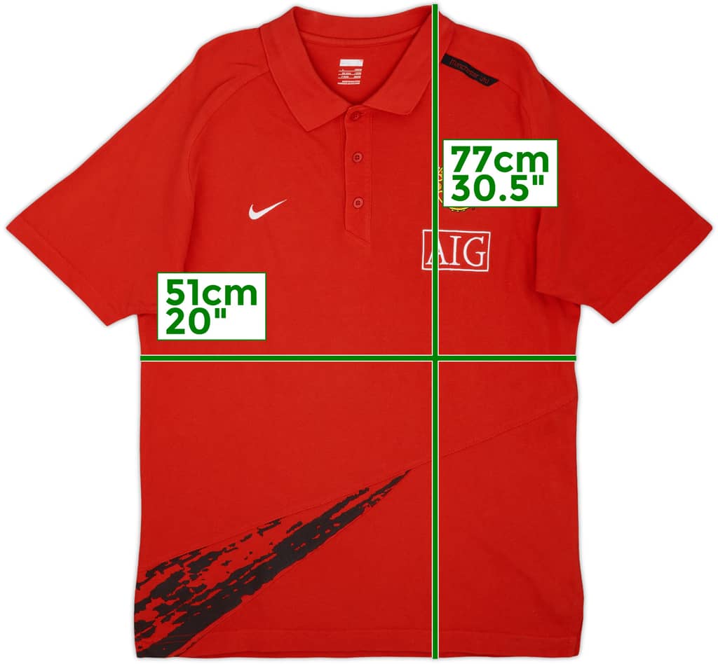 2010-11 Manchester United Nike Polo Shirt - 9/10 - (L)