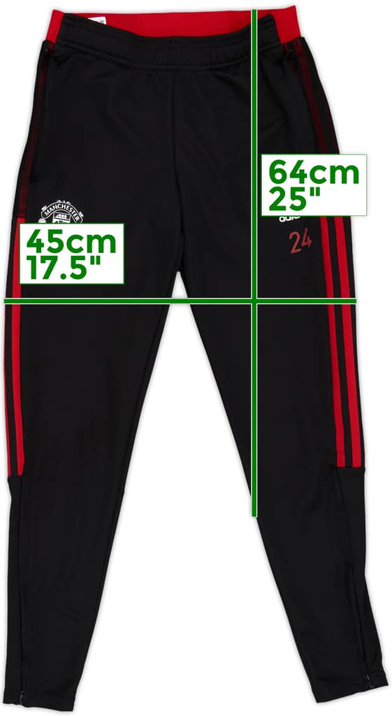 2021-22 Manchester United adidas Player Issue Track Pants/Bottoms #24 - 9/10 - (S)