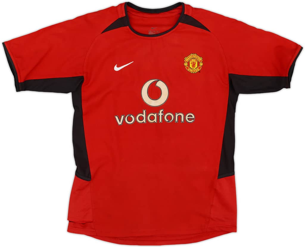 2002-04 Manchester United Home Shirt - 7/10 - (M.Boys)