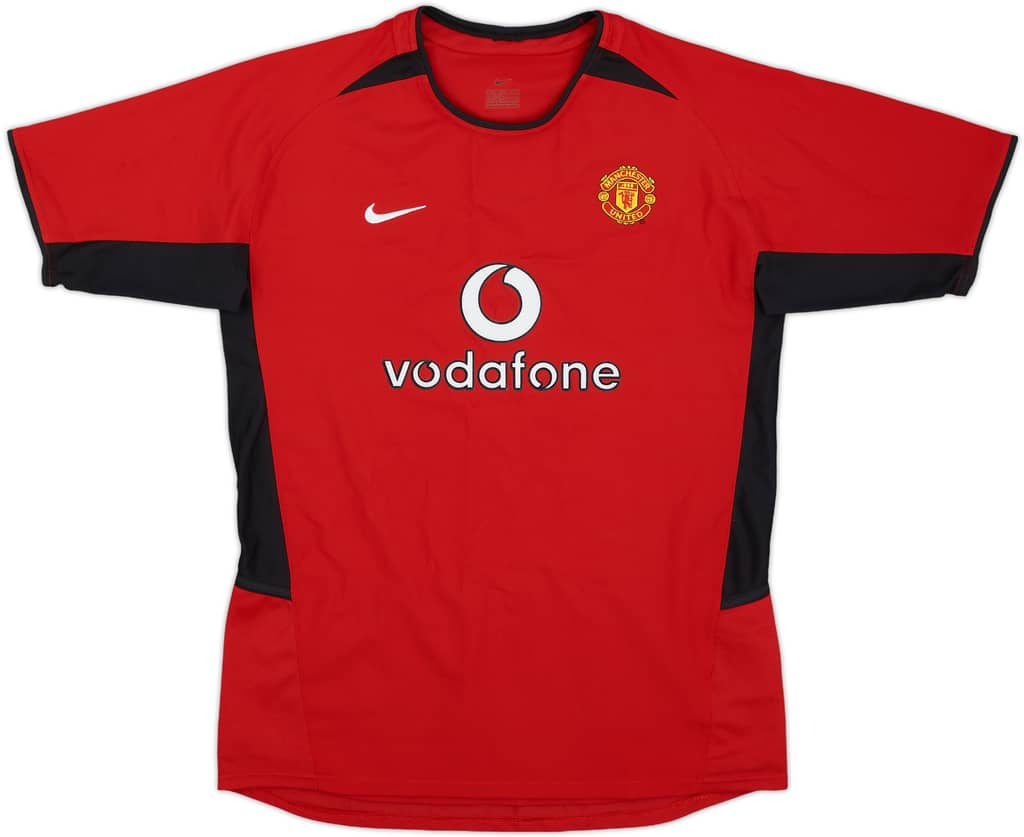 2002-04 Manchester United Home Shirt - 9/10 - (XL.Boys)