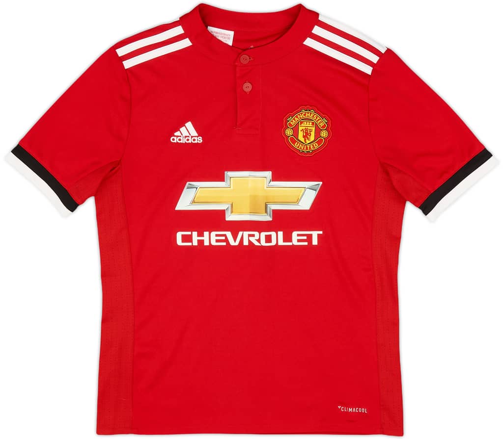 2017-18 Manchester United Home Shirt - 9/10 - (M.Boys)