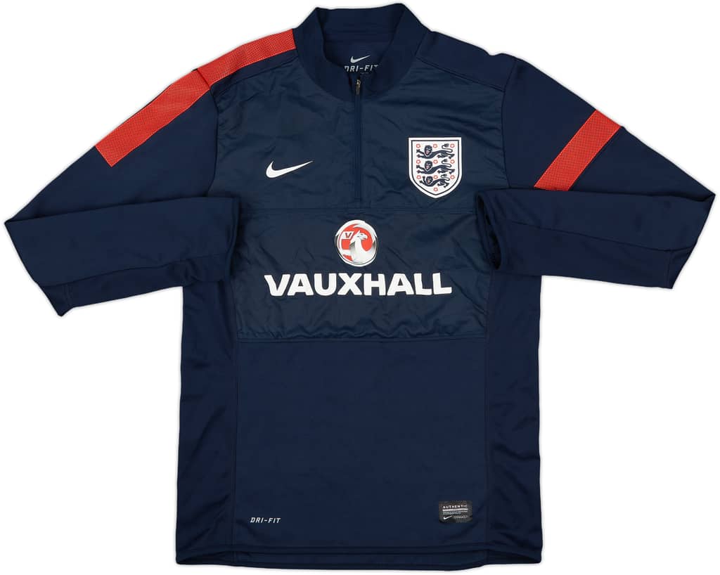 2013-14 England Nike 1/4 Zip Training Top - 8/10 - (M)