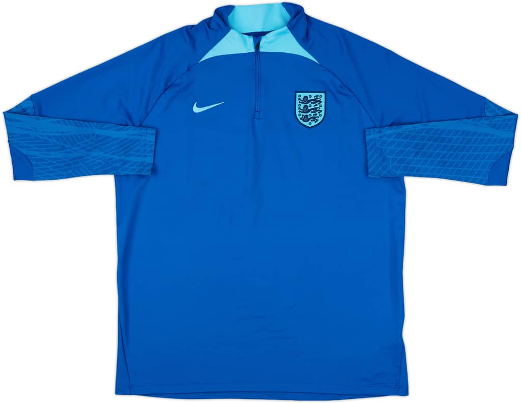 2022-23 England Nike 1/4 Zip Drill Top - 8/10 - (XL)