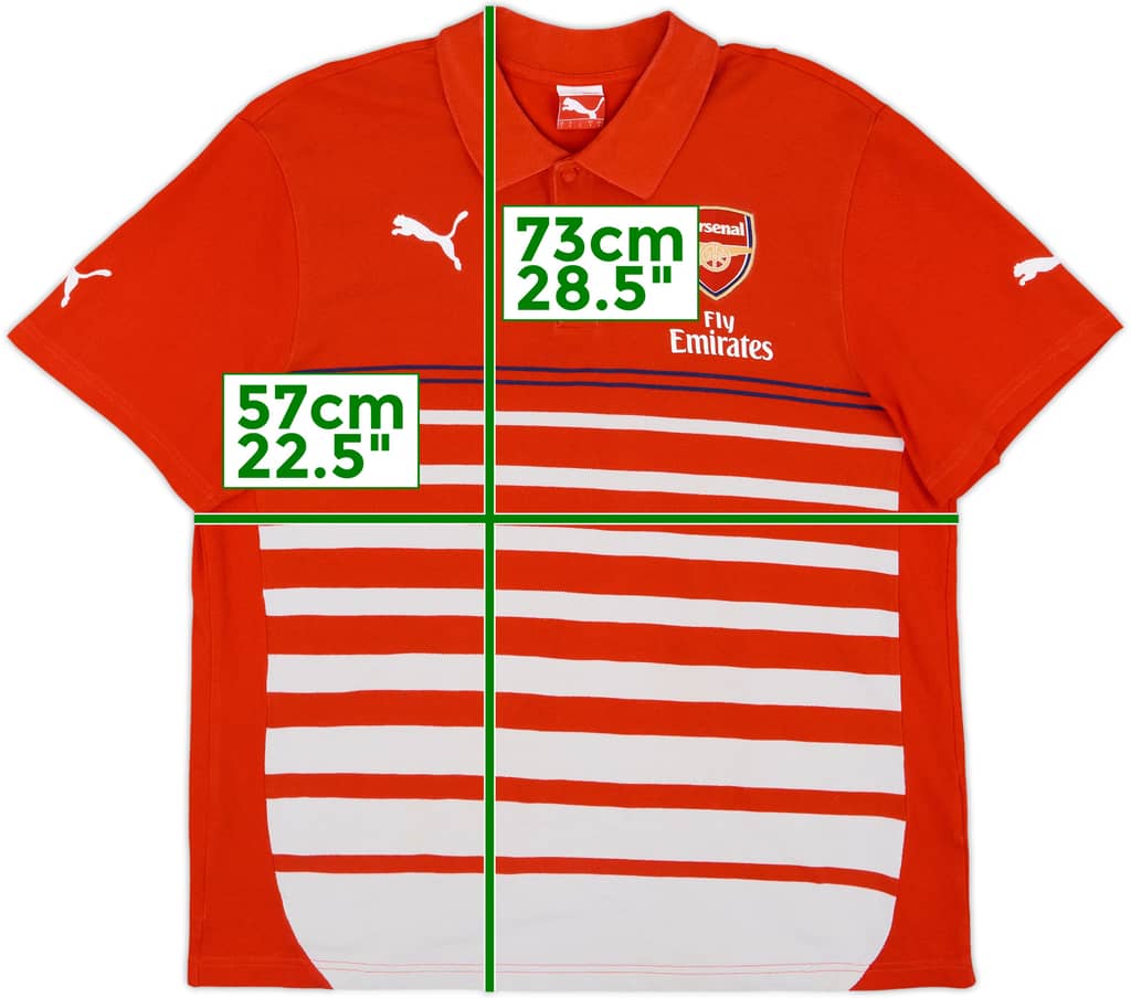 2014-15 Arsenal Puma Polo Shirt - 6/10 - (L)