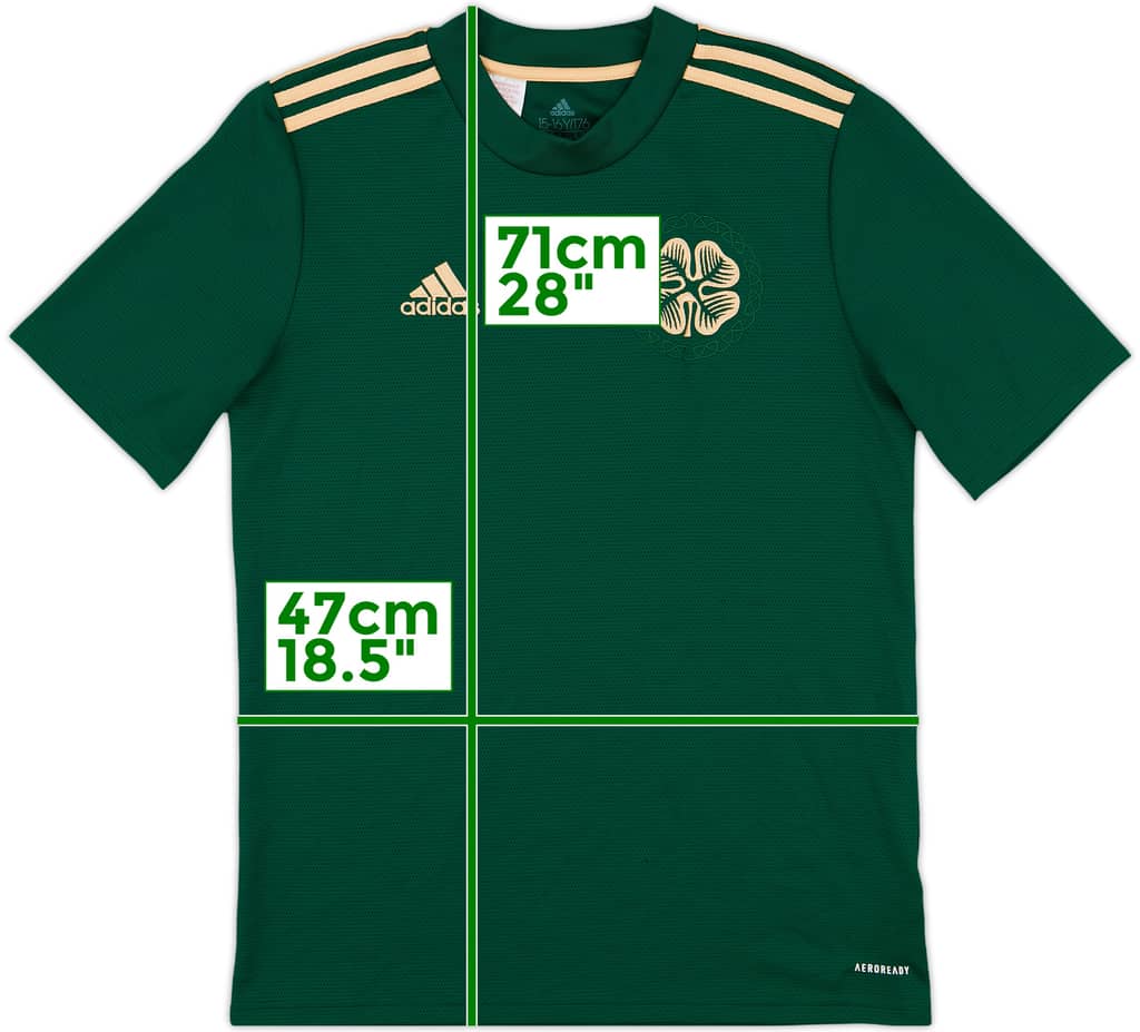 2021-22 Celtic Away Shirt - 8/10 - (XL.Boys)