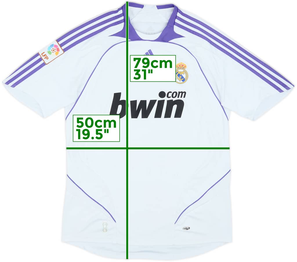 2007-08 Real Madrid Home Shirt - 6/10 - (M)