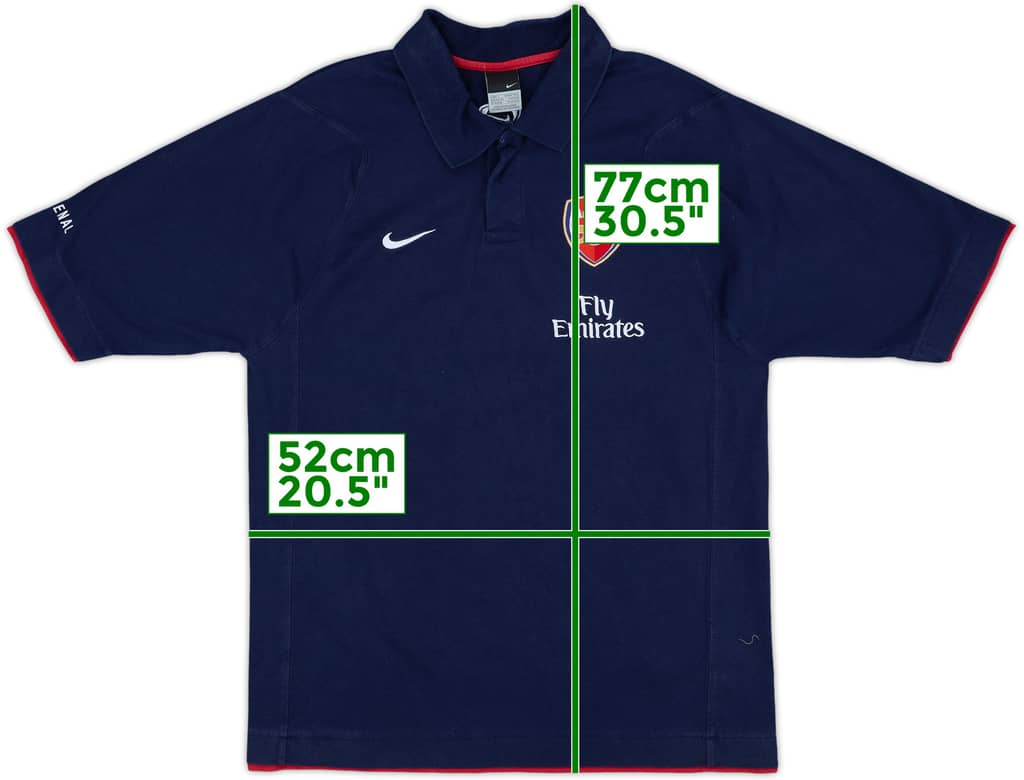 2006-07 Arsenal Nike Polo Shirt - 8/10 - (L)