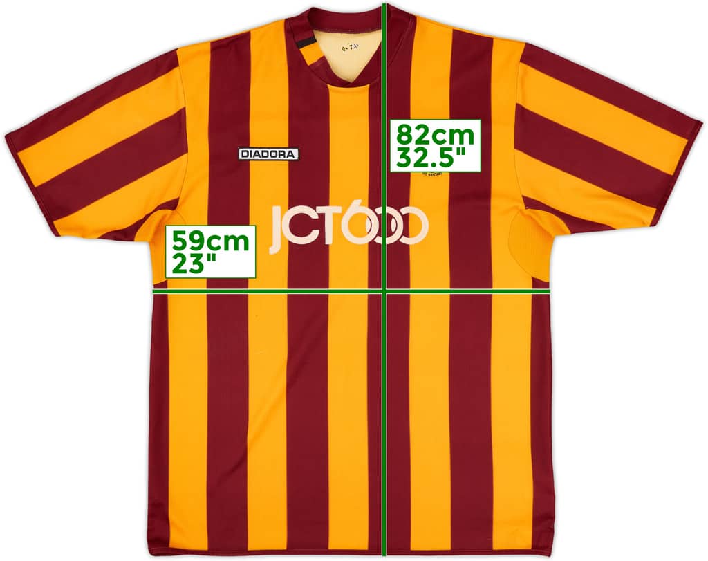 2004 Bradford City Home Shirt - 7/10 - (XL)