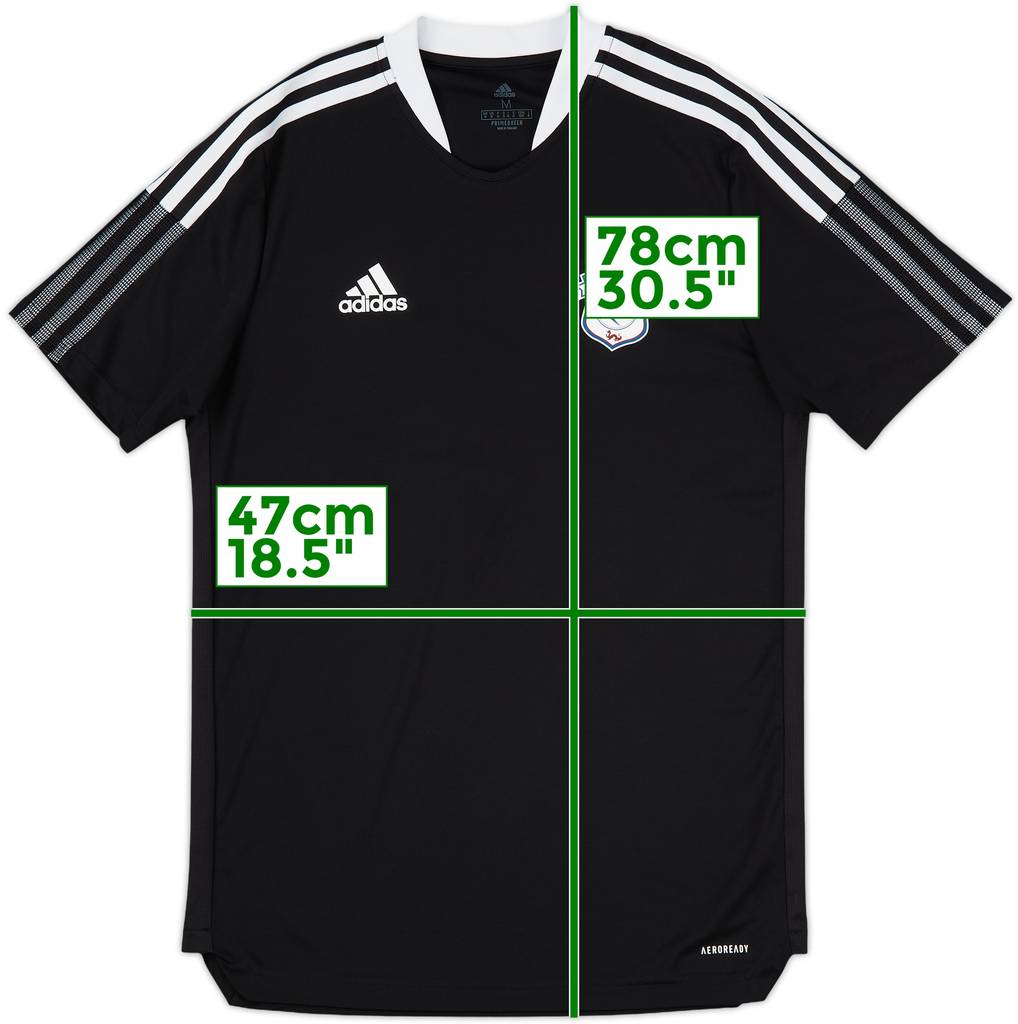 2021-22 Cardiff adidas Training Shirt - 10/10 - (M)