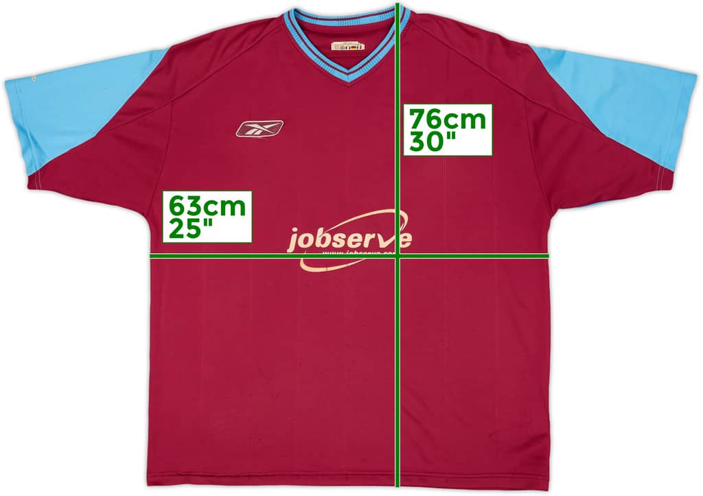2003-05 West Ham Home Shirt - 4/10 - (XL)