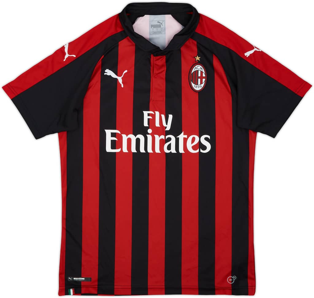 2018-19 AC Milan Home Shirt - 9/10 - (M)