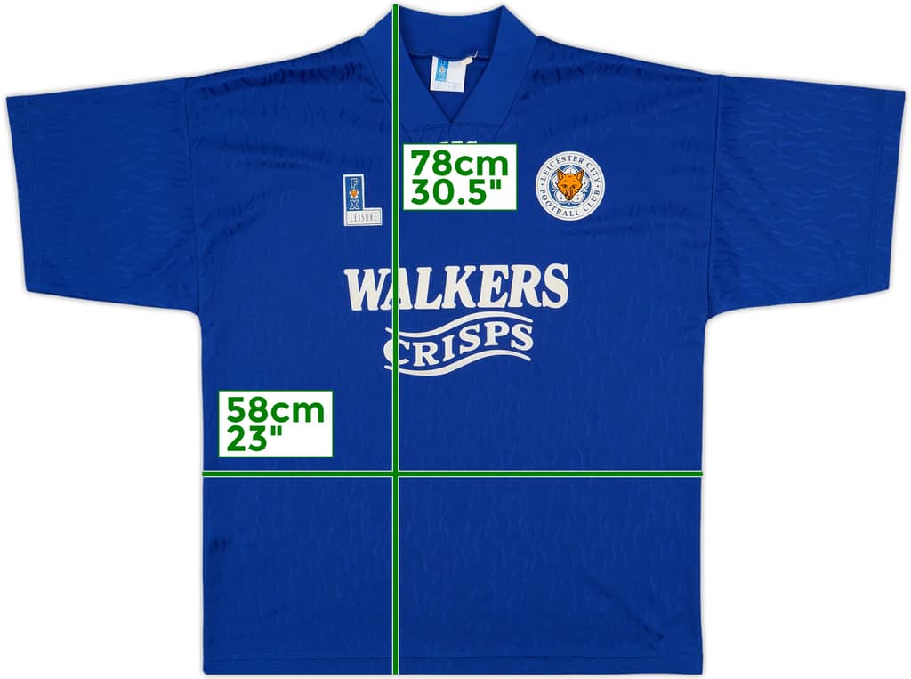 1992-94 Leicester Home Shirt - 8/10 - (L)