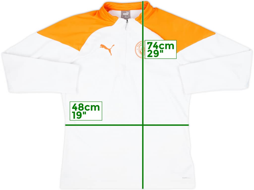 2023-24 Manchester City Puma 1/4 Zip Drill Top - 8/10 - (M)
