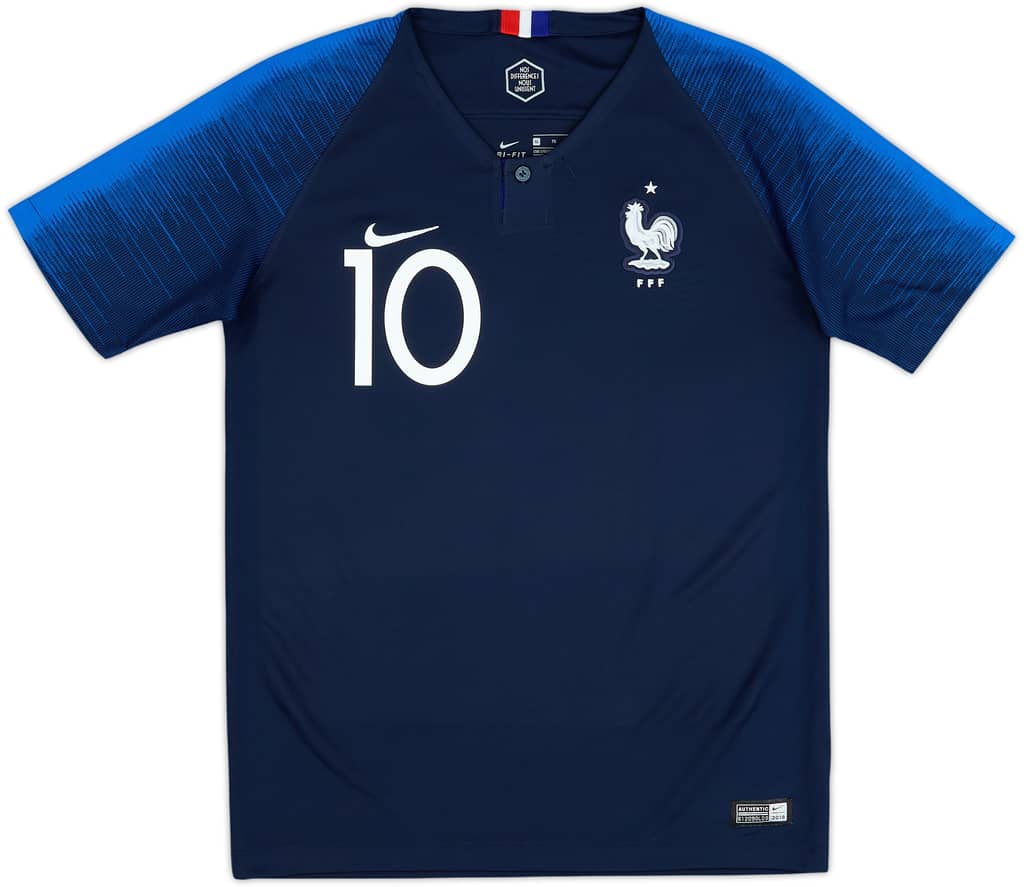 2018 France Home Shirt Mbappe #10 - 9/10 - (XL.Boys)