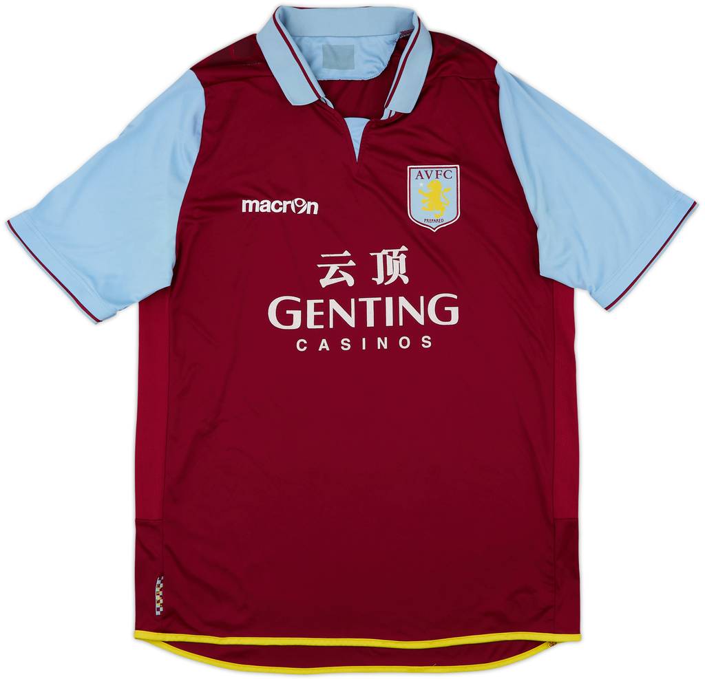 2012-13 Aston Villa Home Shirt - 4/10 - (L)