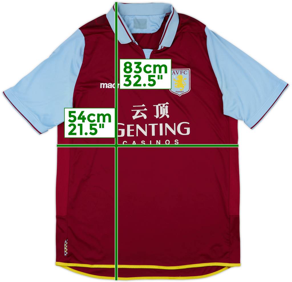 2012-13 Aston Villa Home Shirt - 4/10 - (L)