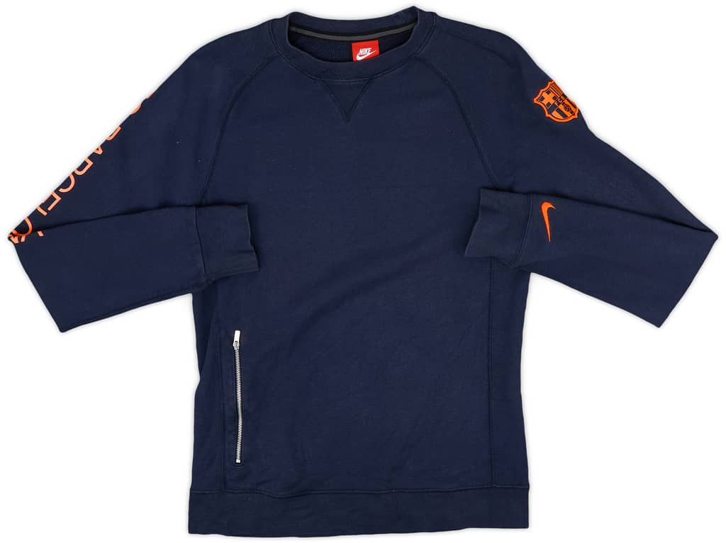 2017-18 Barcelona Nike Sweat Top - 8/10 - (S)