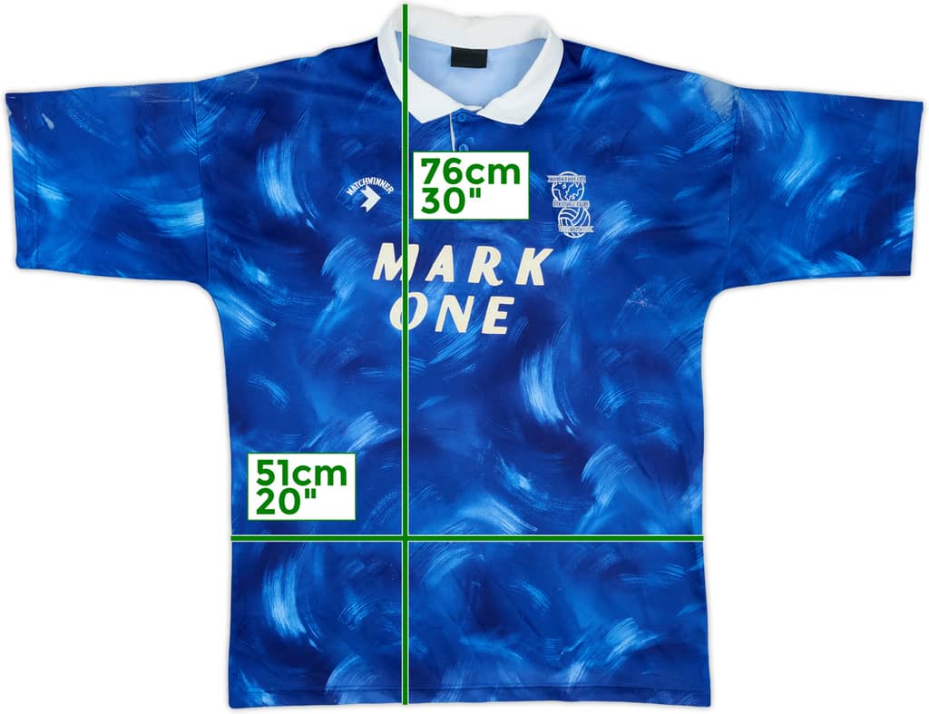 1990-91 Birmingham Home Shirt - 5/10 - (L)