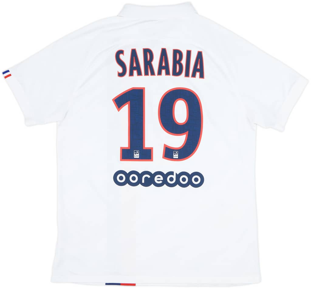 2019-20 Paris Saint-Germain Third Shirt Sarabia #19 - 6/10 - (L)