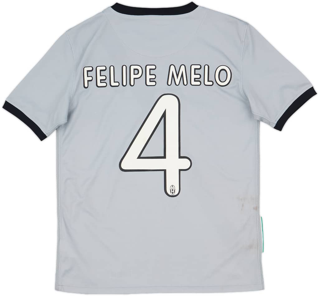 2009-10 Juventus Away Shirt Felipe Melo #4 - 7/10 - (XL.Boys)