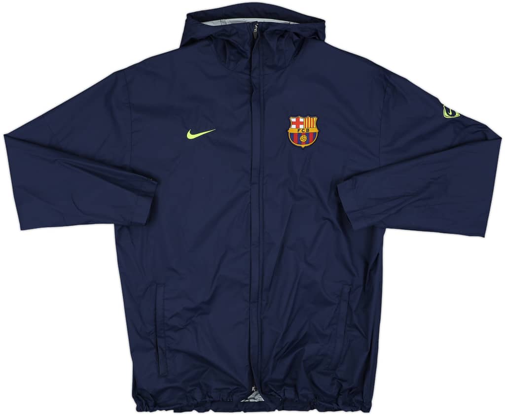 2009-10 Barcelona Nike Hooded Rain Jacket - 8/10 - (XL)