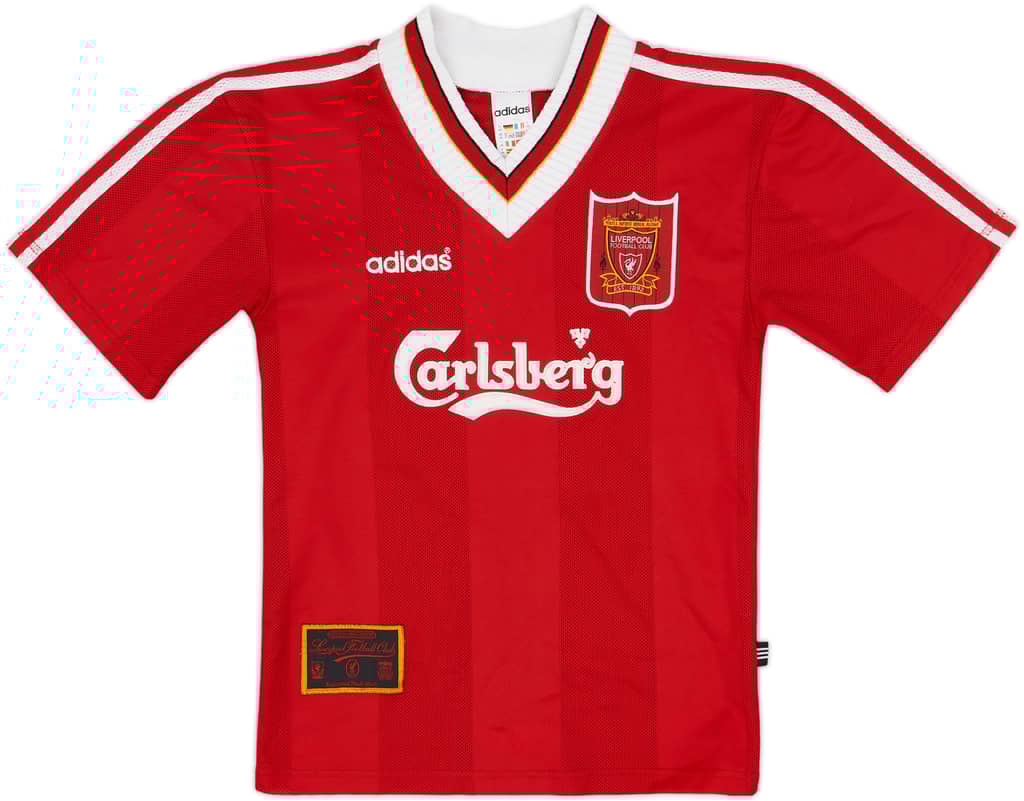 1995-96 Liverpool Home Shirt - 7/10 - (L.Boys)
