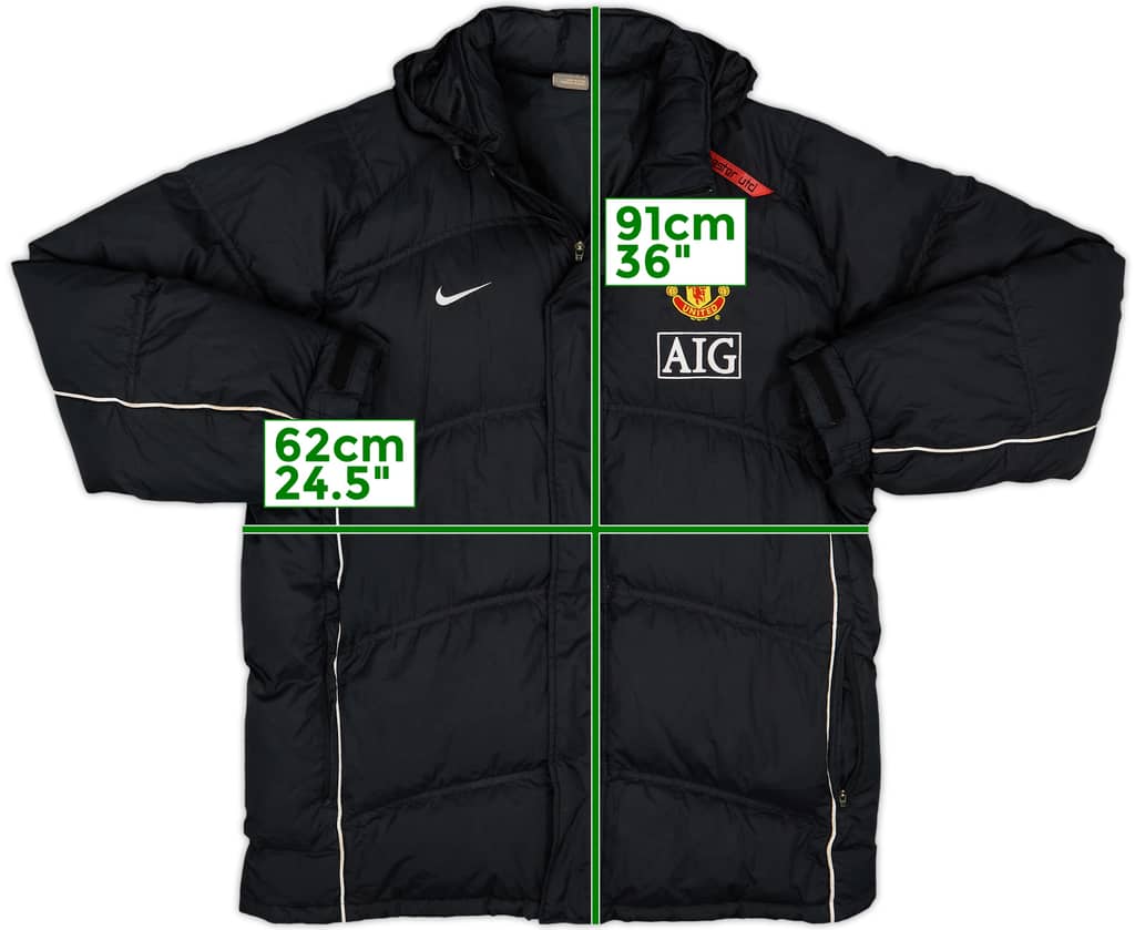 2008-09 Manchester United Nike Padded Bench Coat - 8/10 - (L)