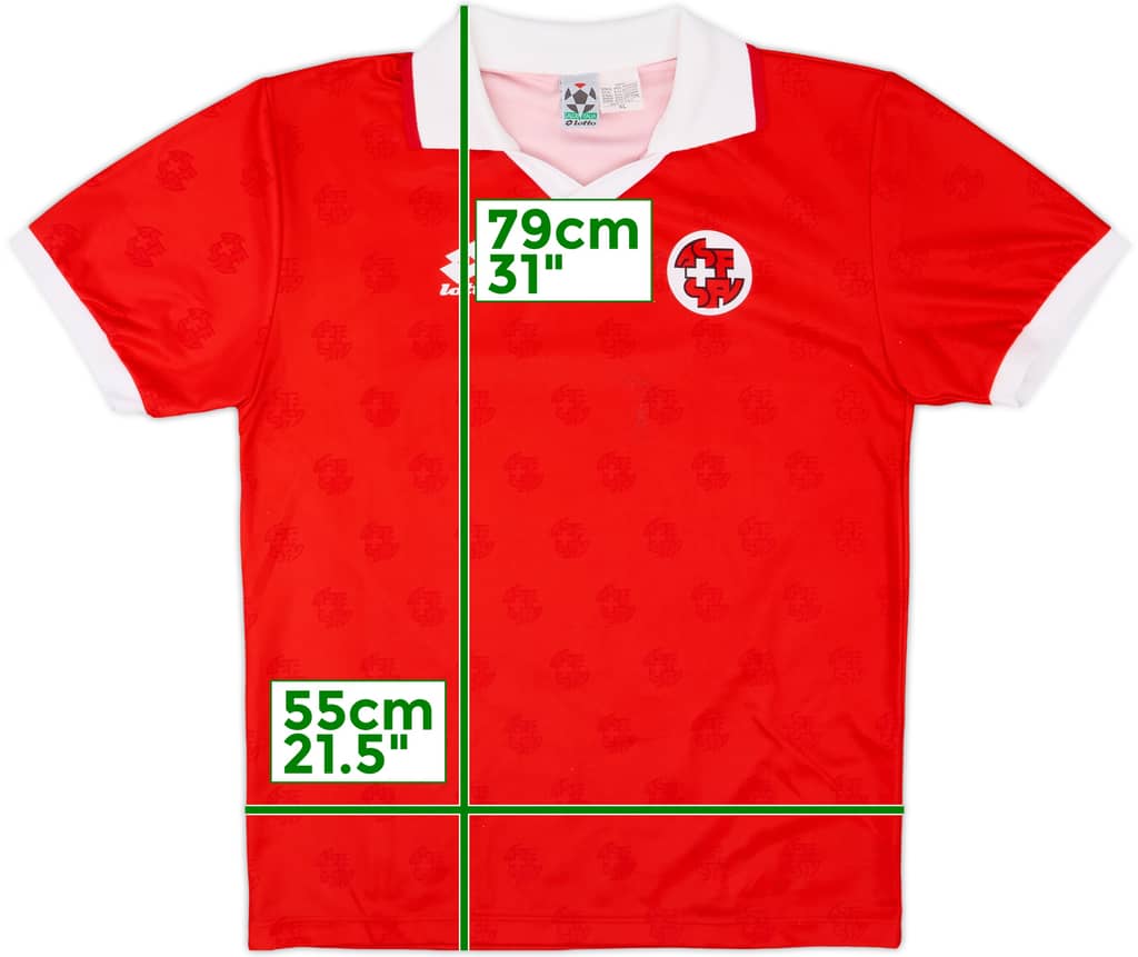 1994-96 Switzerland Home Shirt - 9/10 - (XL)