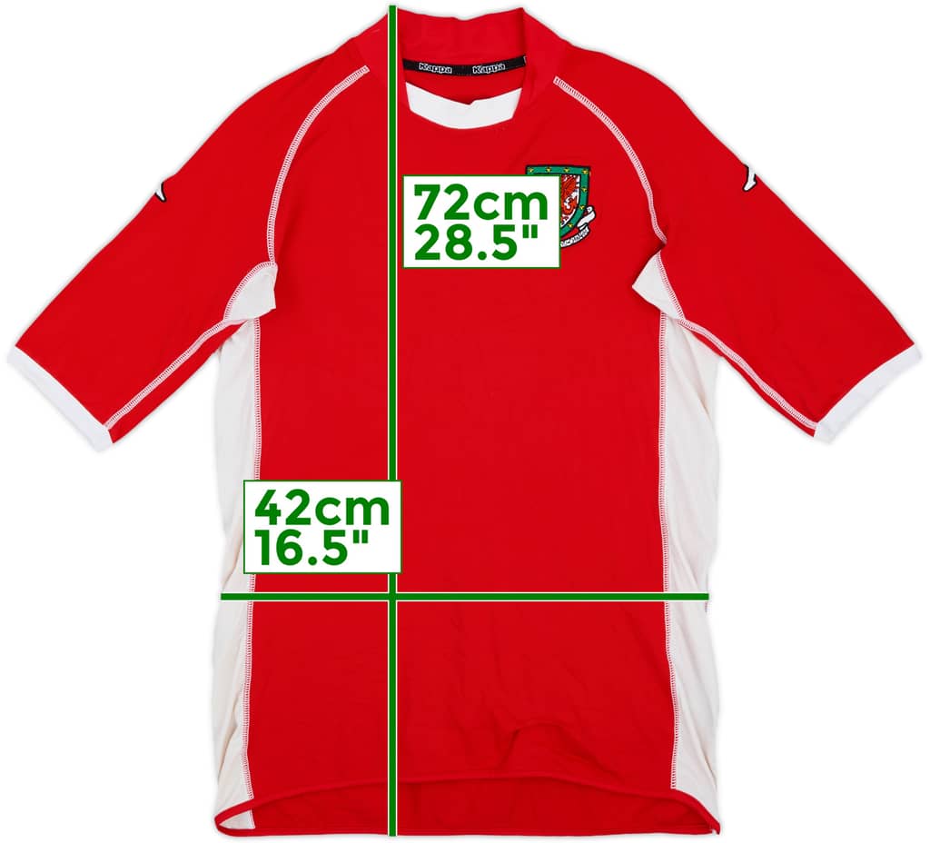 2002-04 Wales Home Shirt - 9/10 - (M)