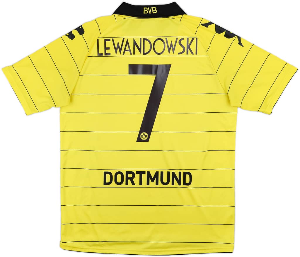 2010-11 Borussia Dortmund Home Shirt Lewandowski #7 - 8/10 - (XL)