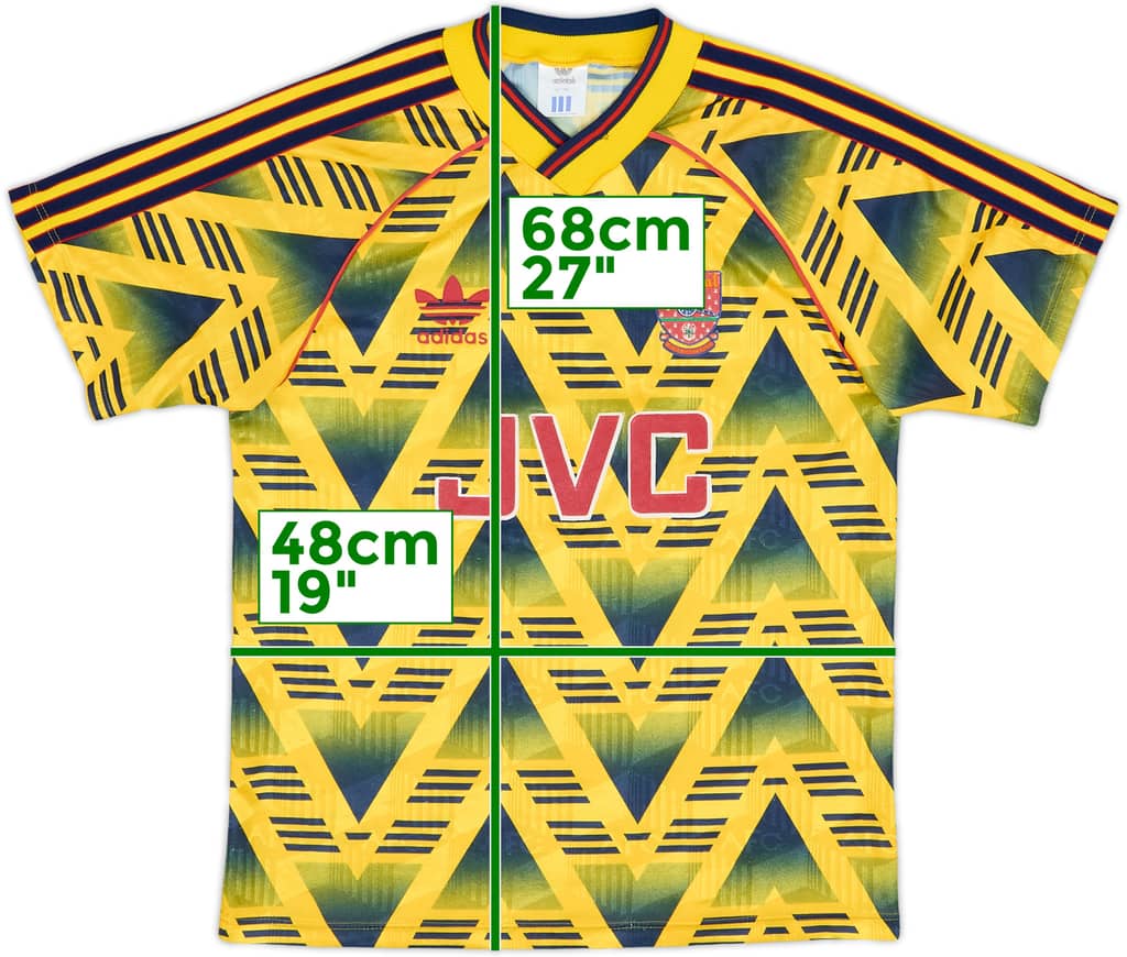 1991-93 Arsenal Away Shirt - 8/10 - (S)