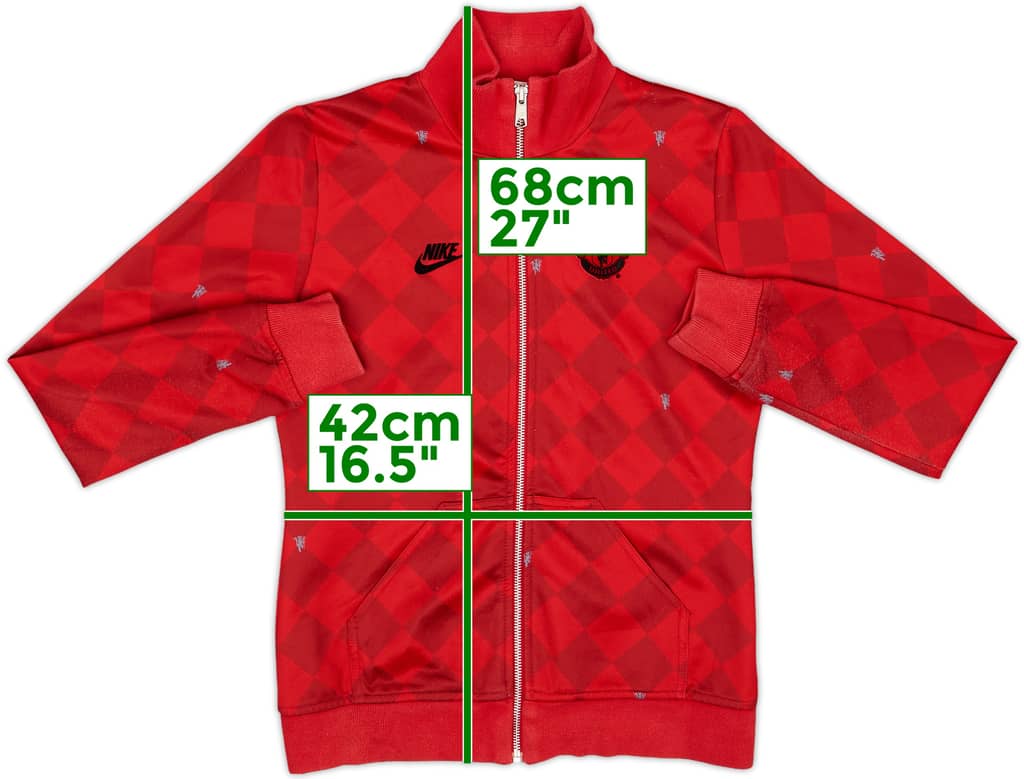 2009-10 Manchester United Nike Track Jacket - 8/10 - (S.Boys)