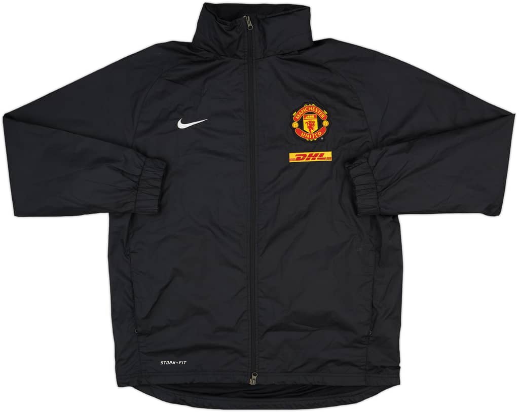 2012-13 Manchester United Nike Hooded Rain Jacket - 8/10 - (XL)