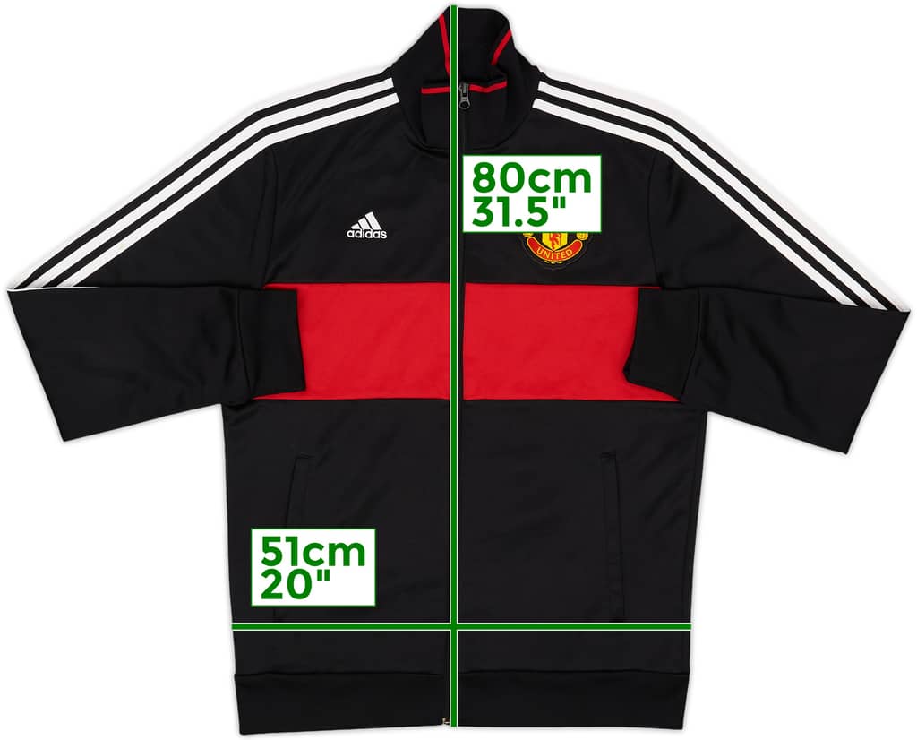2016-17 Manchester United adidas Track Jacket - 8/10 - (L)